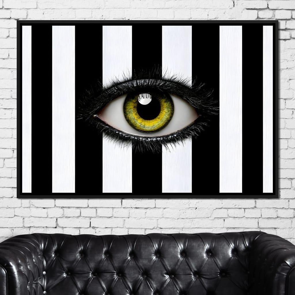 Fragments Of A Singular Watchful Sight Canvas Wall Art