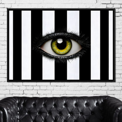 Fragments Of A Singular Watchful Sight Canvas Wall Art