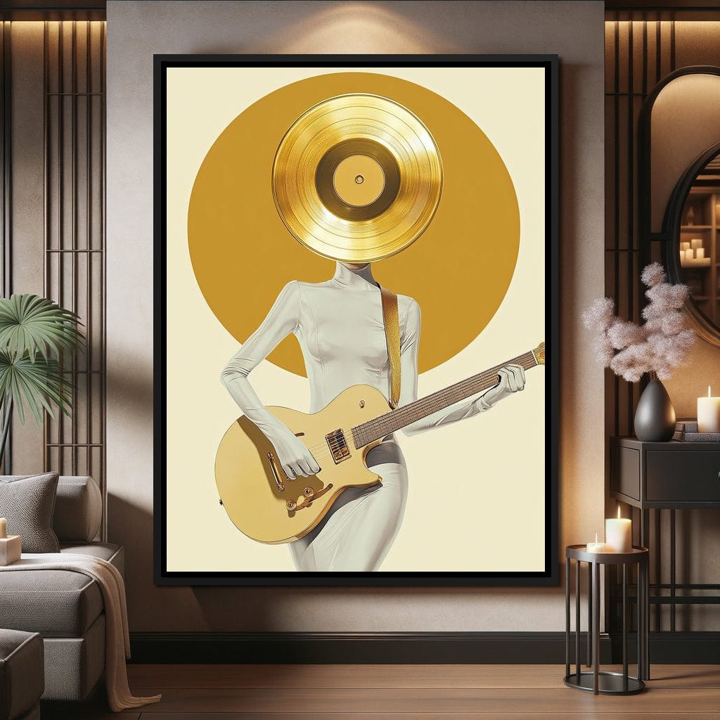 Golden Harmony Rhythm Euphoria Canvas Wall Art