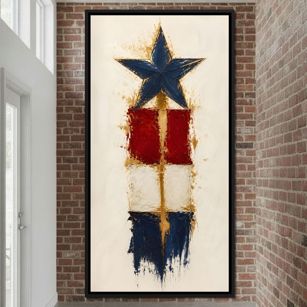 Guiding Star Of The Republic Canvas Wall Art