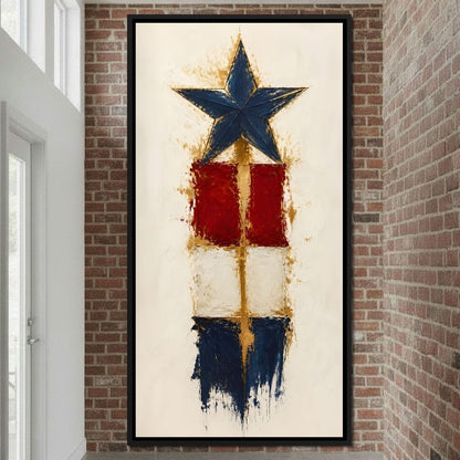 Guiding Star Of The Republic Canvas Wall Art