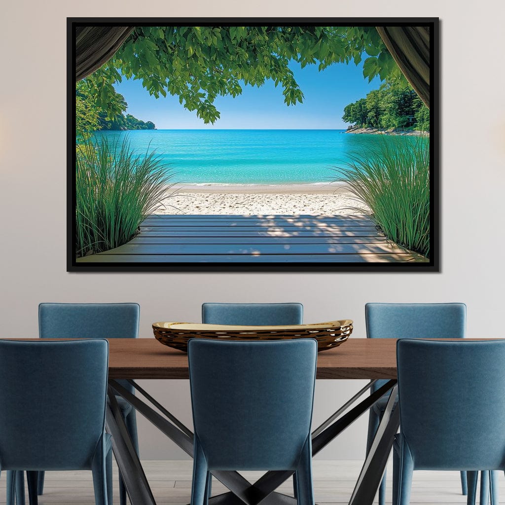 Tropical Tranquil Escape Canvas Wall Art