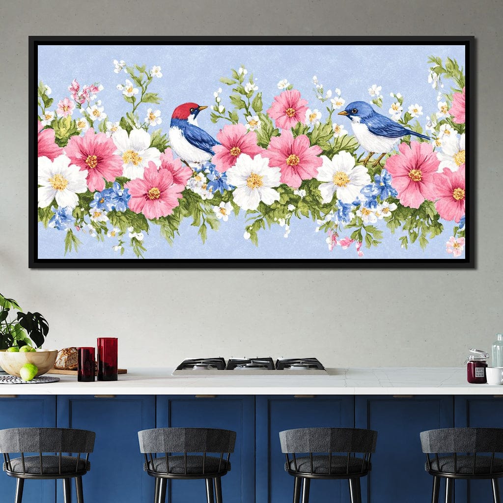 Delicate Harmony of Blossoms Canvas Wall Art