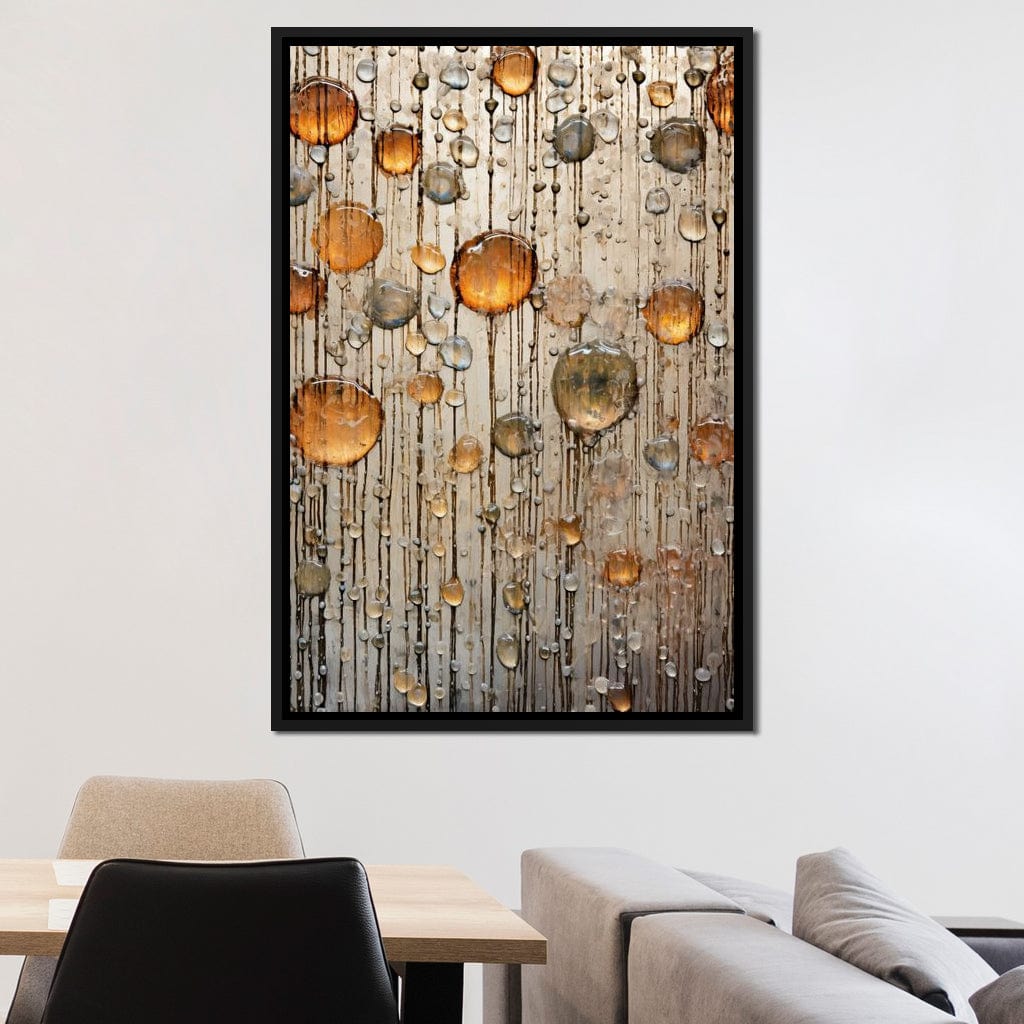 Droplet Hues Canvas Wall Art