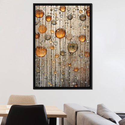 Droplet Hues Canvas Wall Art