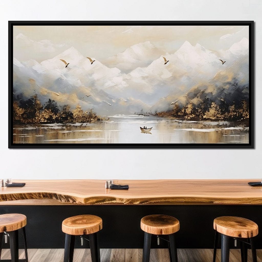 Tranquil Alpine Morning Voyage Canvas Wall Art