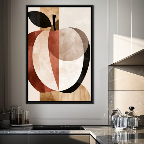 Geometric Study of Harvest Fruit Canvas Wall Art