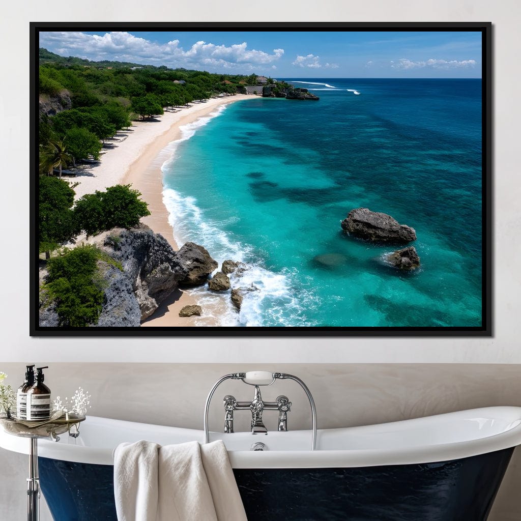 Ocean's Embrace Tranquility Canvas Wall Art