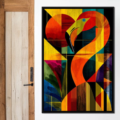 Chromatic Crane Impressions Canvas Wall Art