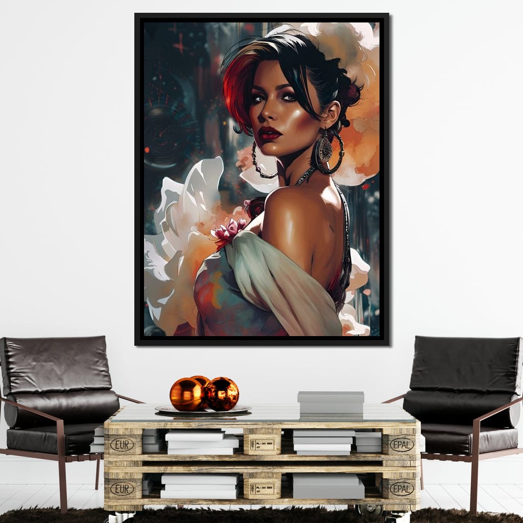 Female Portrait 114 Canvas Wall Art