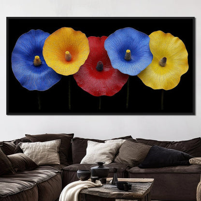 Petal Prism Canvas Wall Art