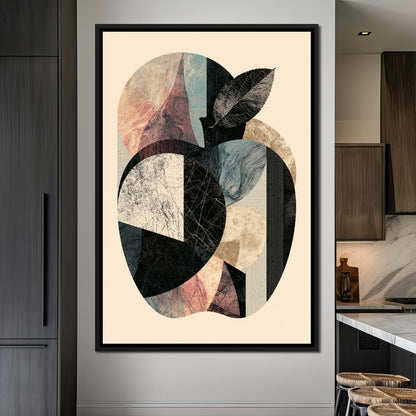 Geometric Harvest Of Forgotten Apple Canvas Wall Art