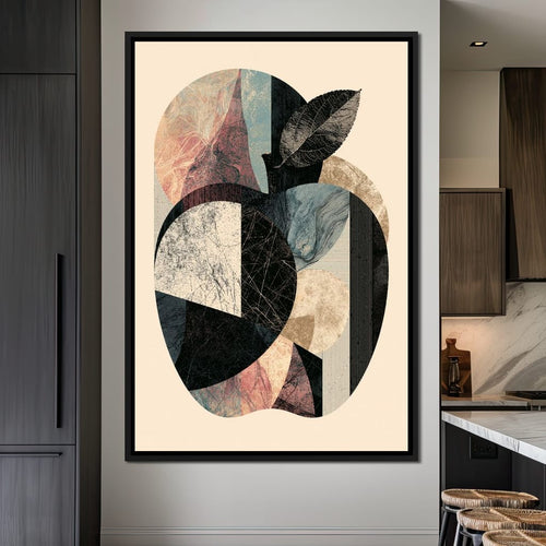 Geometric Harvest Of Forgotten Apple Canvas Wall Art