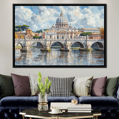 Eternal Reflections of Rome Canvas Wall Art
