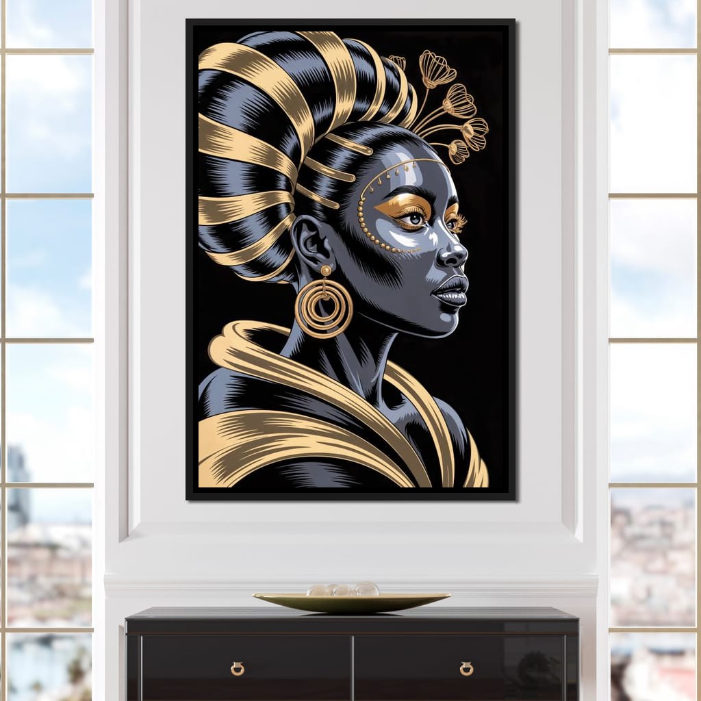 The Gilded Goddess Canvas Wall Art