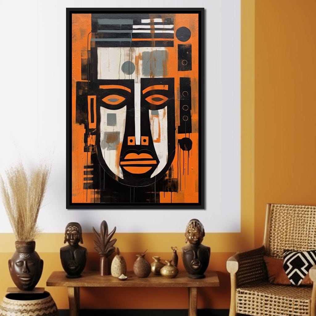 Tribal Mask Canvas Wall Art