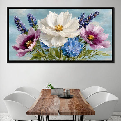 Pastel Meadow Floral Breeze Canvas Wall Art