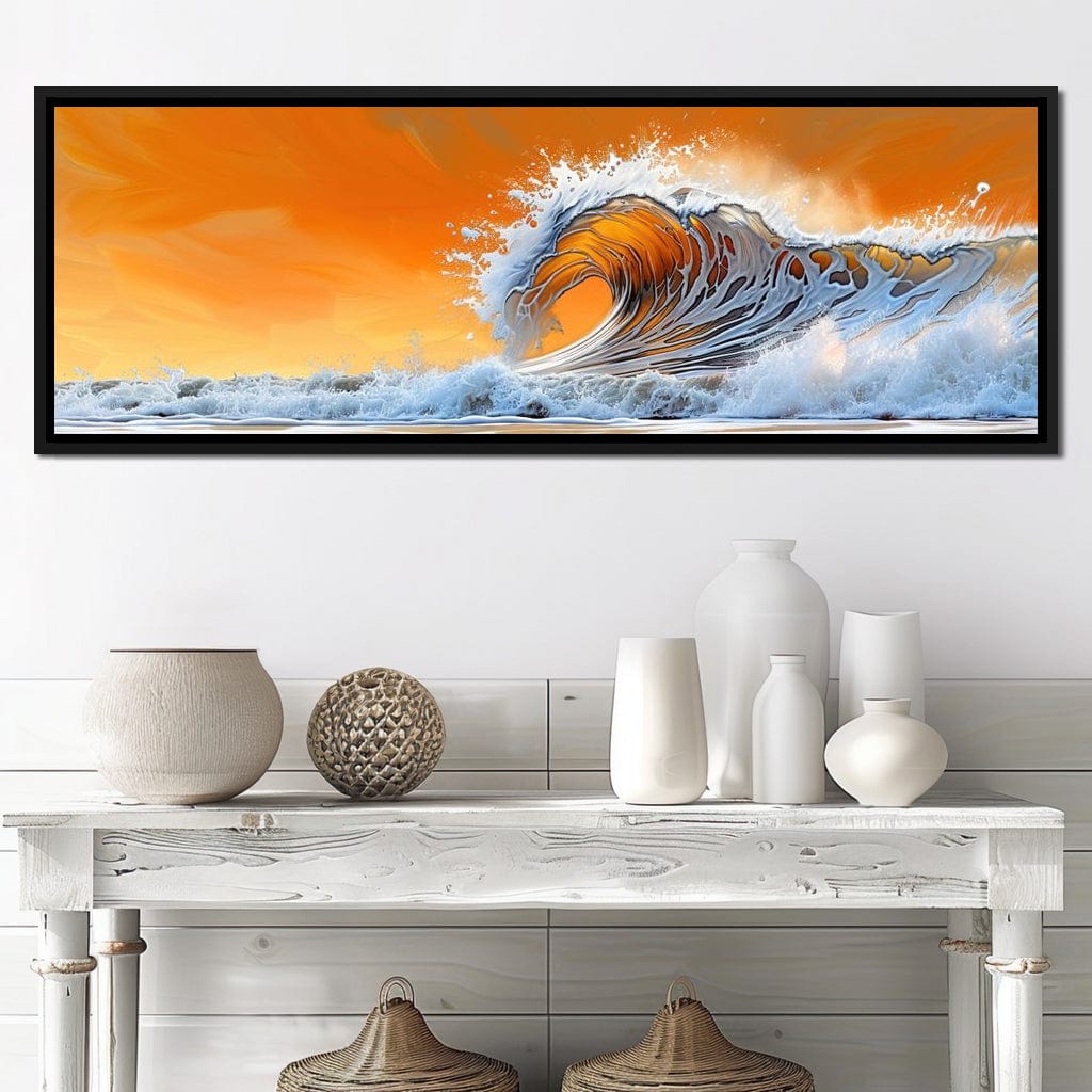 Amber Tide Canvas Wall Art