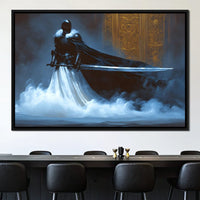 Majestic Shadowed Sentinel Canvas Wall Art