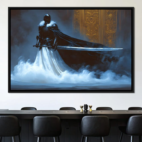 Majestic Shadowed Sentinel Canvas Wall Art
