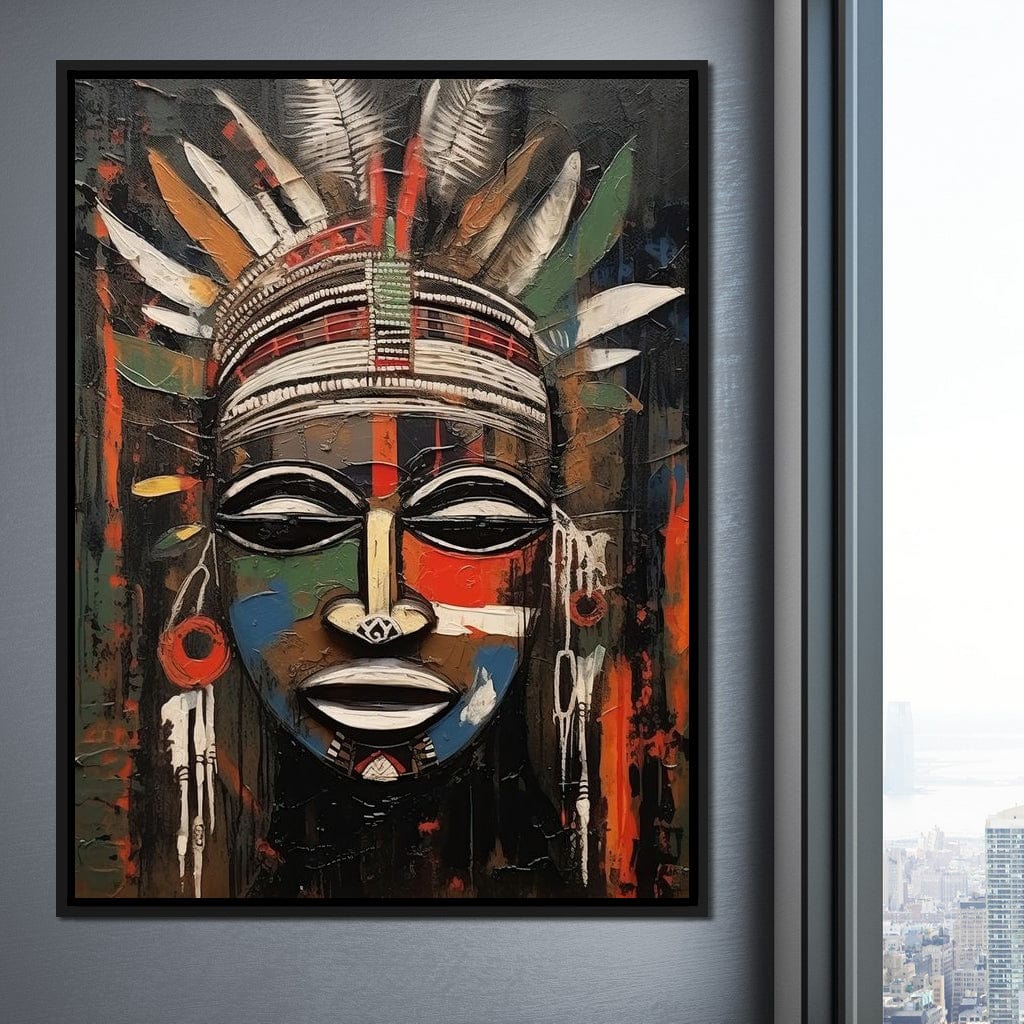 Tribal Mask 14 Canvas Wall Art