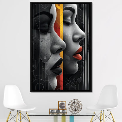 Silhouette Secrets Unveiled Canvas Wall Art