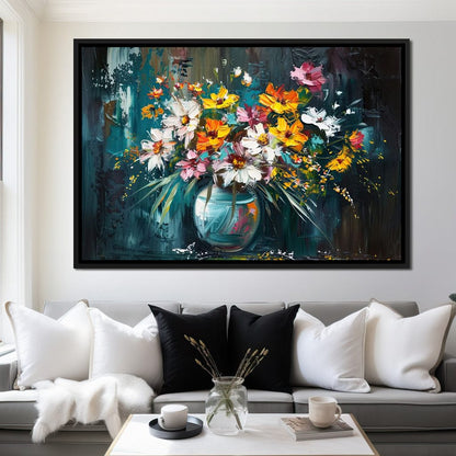Bouquet of Wild Vibrance Canvas Wall Art
