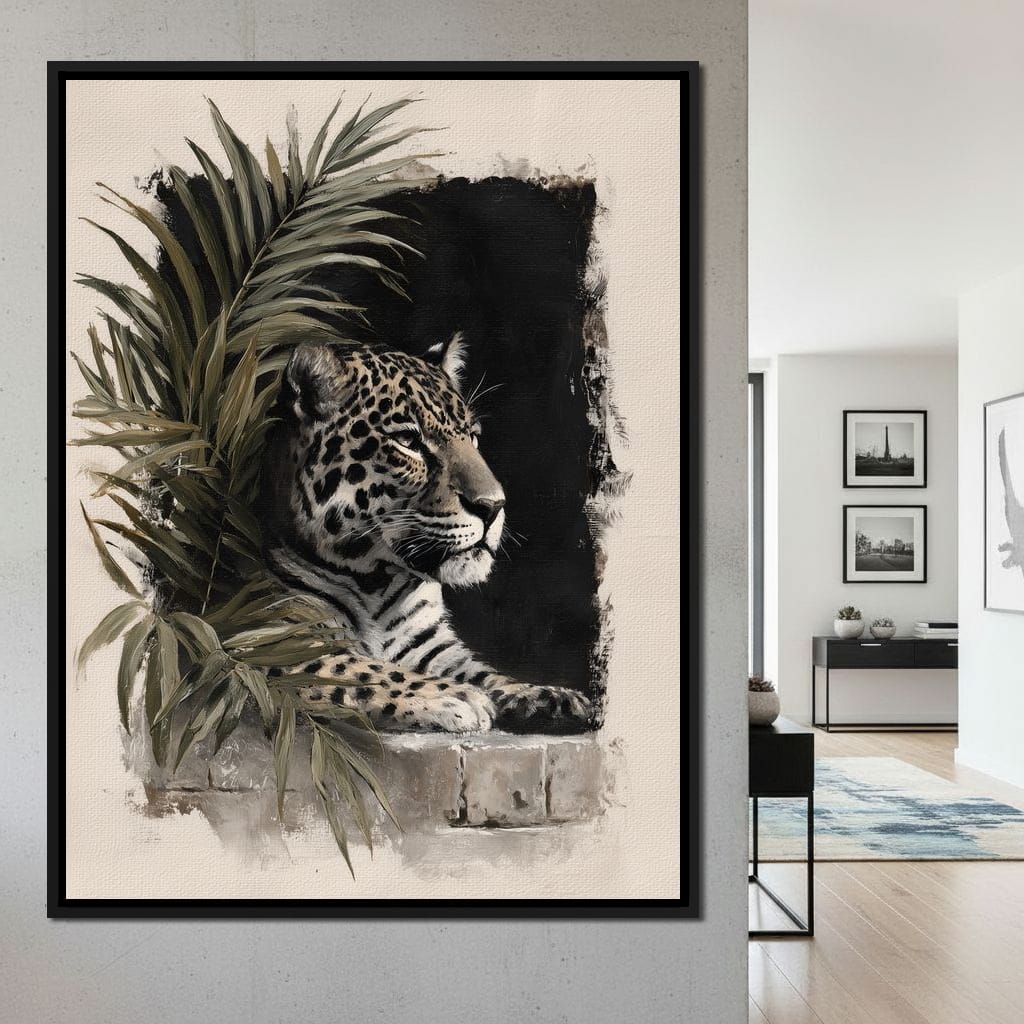 Silent Watcher at Stone Edge Canvas Wall Art