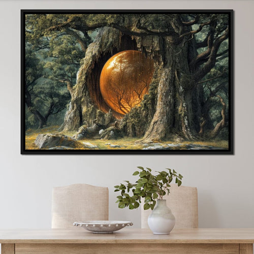 The Glowing Core of Gaia Canvas Wall Art