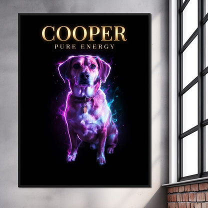 The Neon Pet Canvas Wall Art