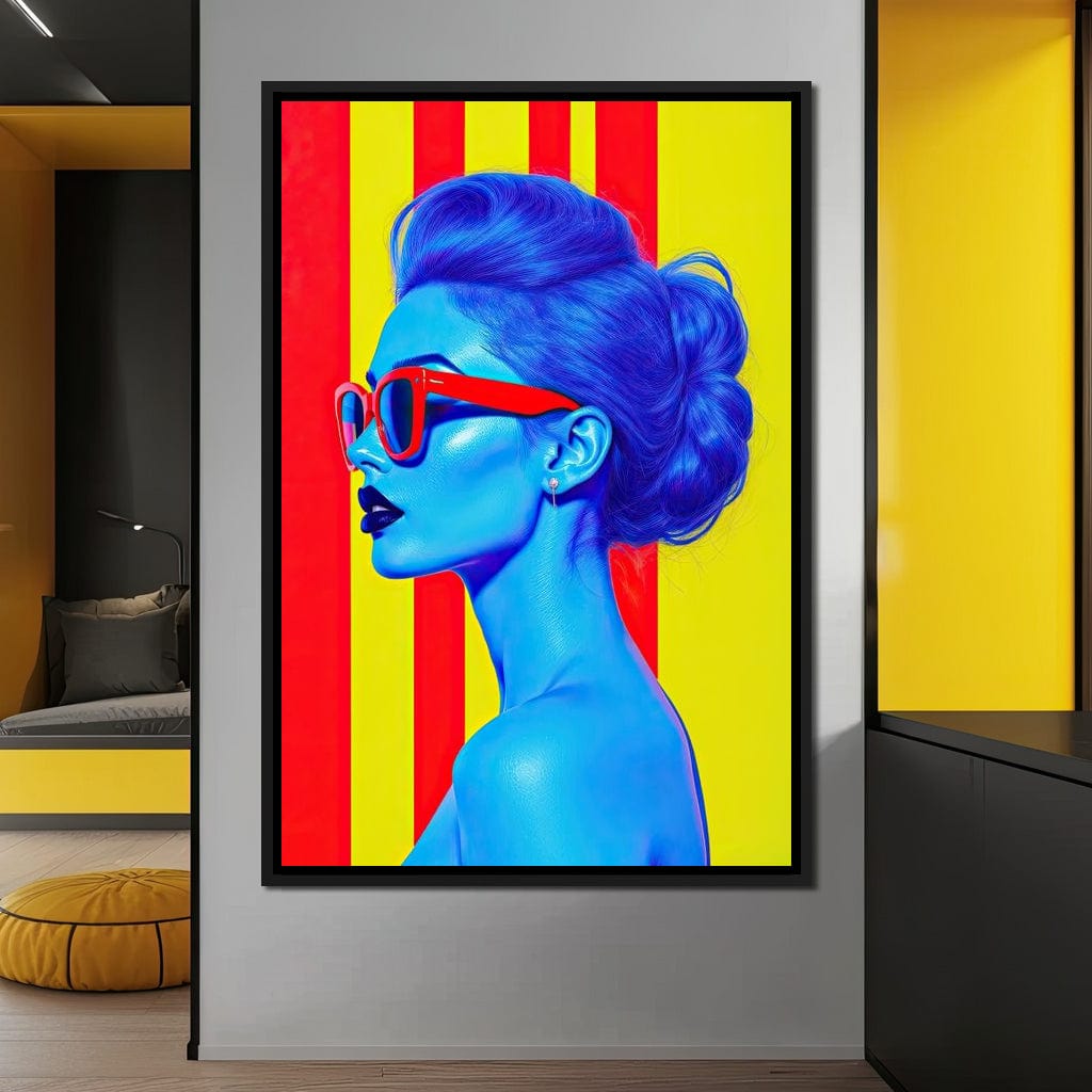 Ultrablue Diva Canvas Wall Art