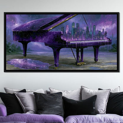 Melodies Melting Into The Night Sky Canvas Wall Art