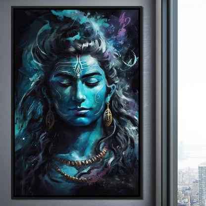 Lord Shiva Bholanatha Canvas Wall Art