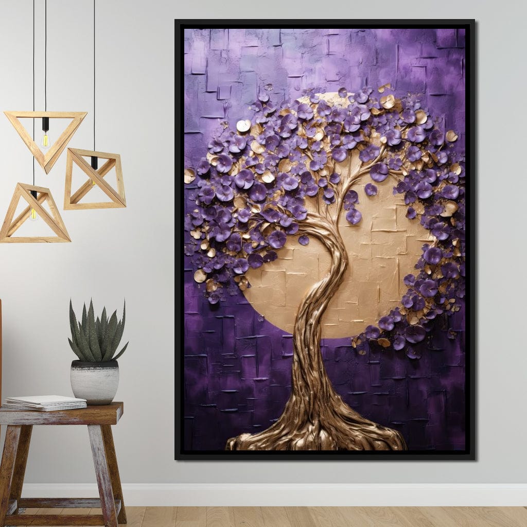 Golden Twilight in Nature Embrace Canvas Wall Art