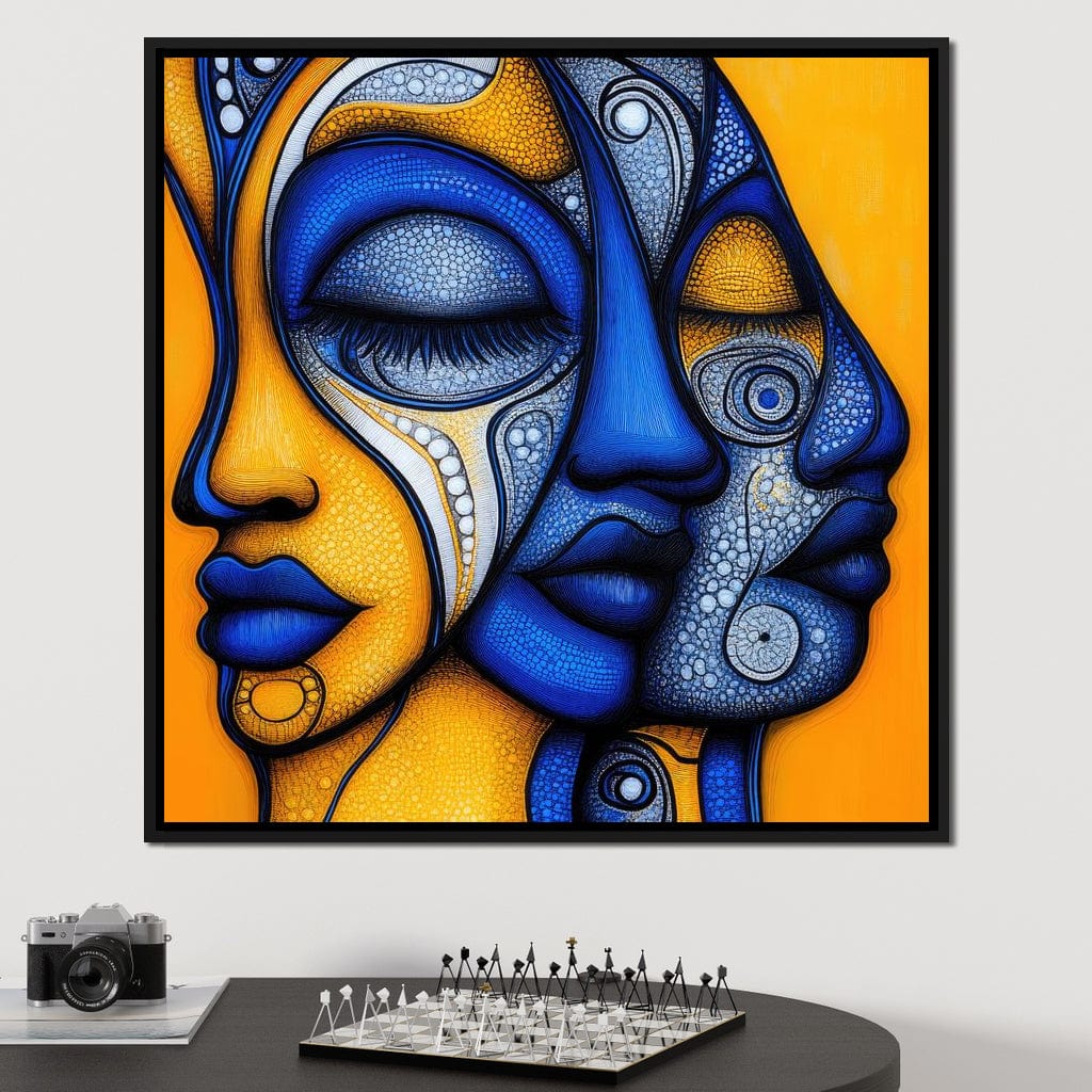 Whispers of the Mosaic Soul Canvas Wall Art