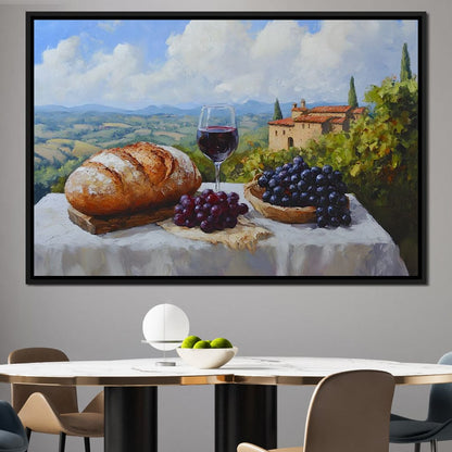Tuscan Vineyard Bounty Canvas Wall Art