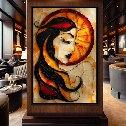 Autumnal Dream Portrait Canvas Wall Art