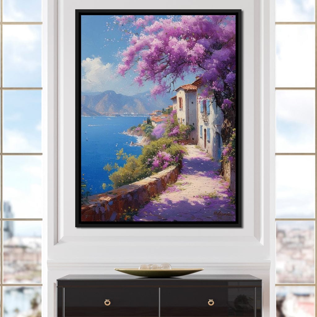 Coastal Bloom Promenade Canvas Wall Art