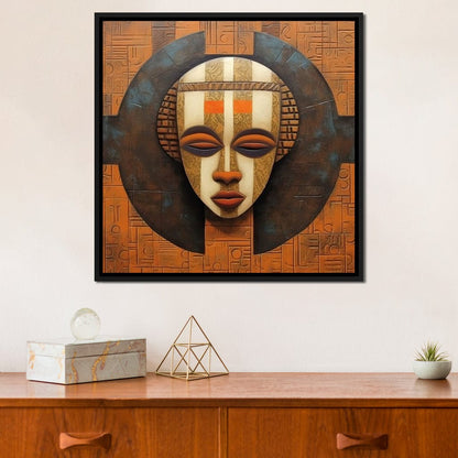 Tribal Mask 12 Canvas Wall Art