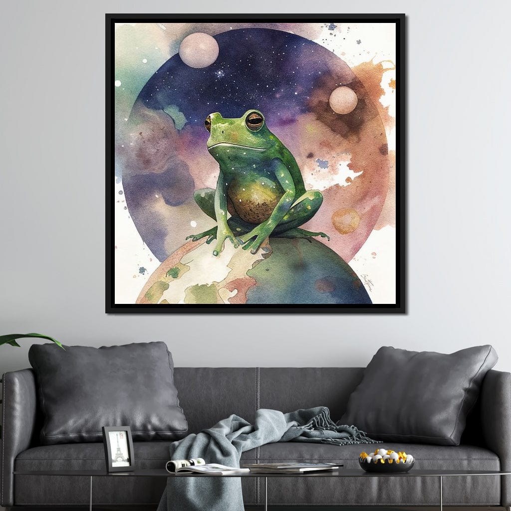 Frog - Astro Cruise Canvas Wall Art