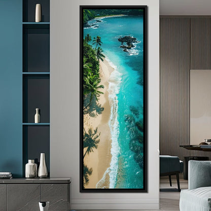 Tropical Serenity Beach Canvas Wall Art