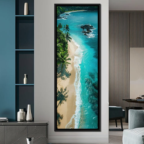Tropical Serenity Beach Canvas Wall Art
