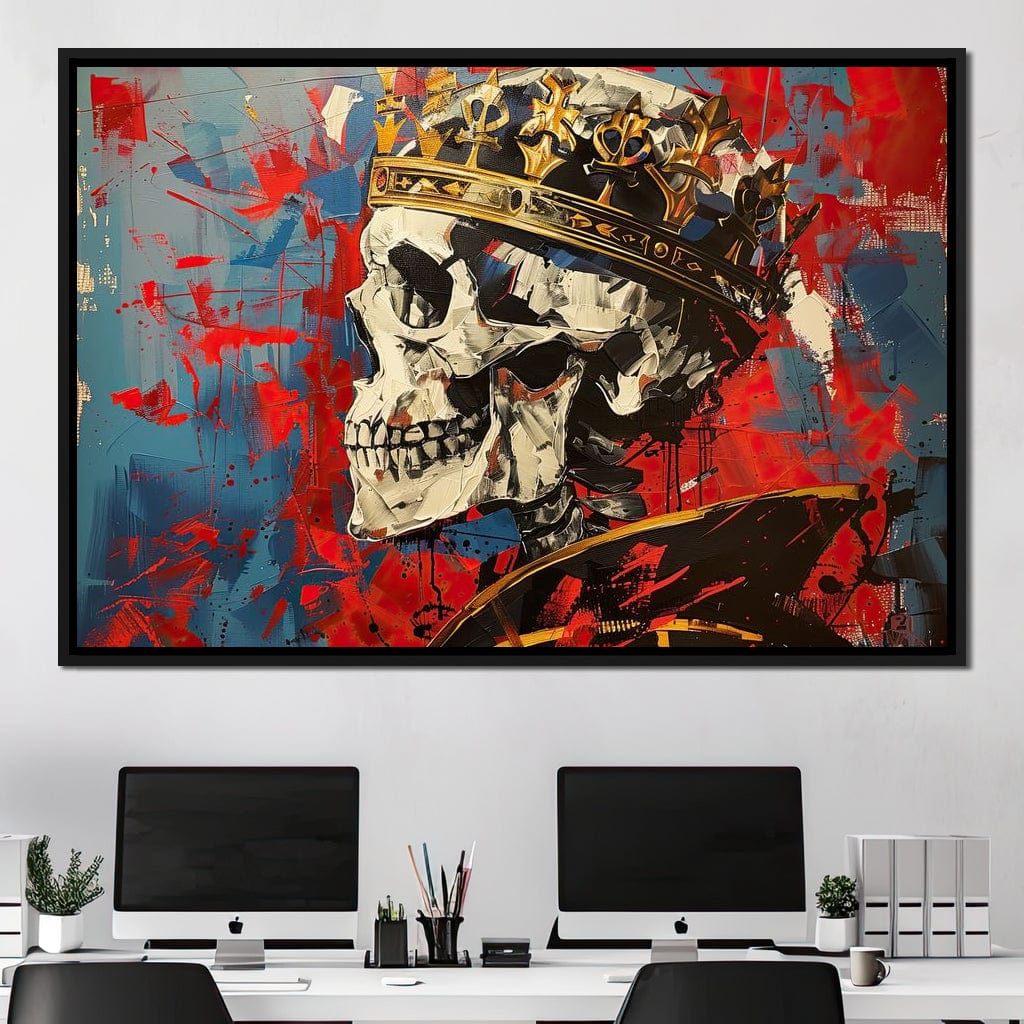 Revelation of Regal Skeletons Canvas Wall Art