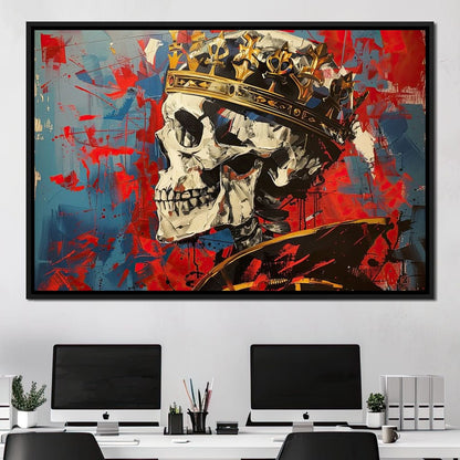 Revelation of Regal Skeletons Canvas Wall Art