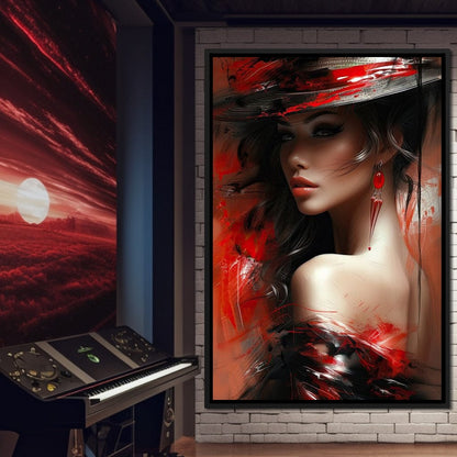 Sultry Shadows and Light Canvas Wall Art