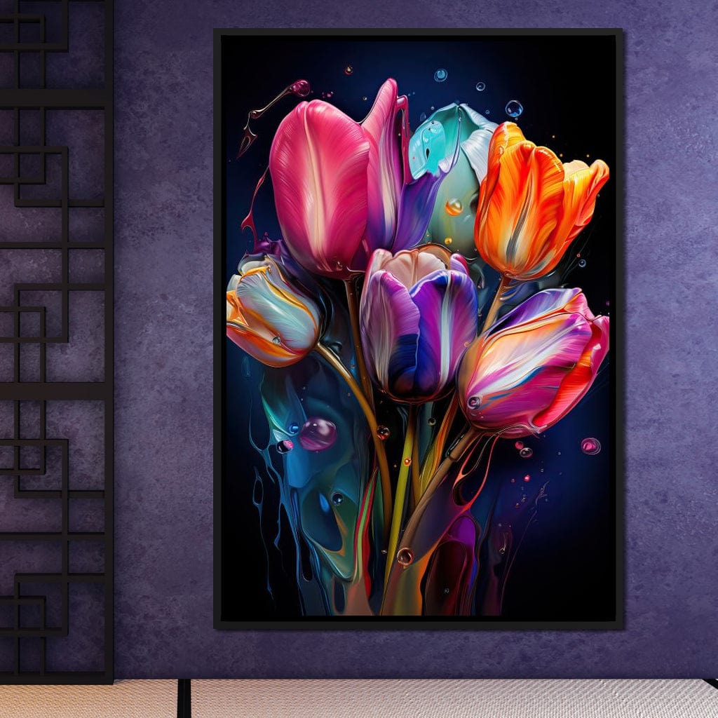 Luminous Tulip Dreamscape Canvas Wall Art