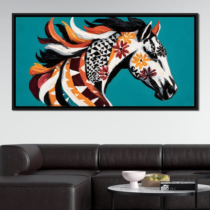 Vibrant Equine Spirit Canvas Wall Art