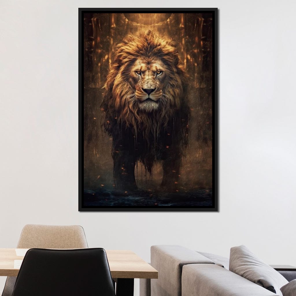 Lion of the Lord's Throne Canvas Wall Art