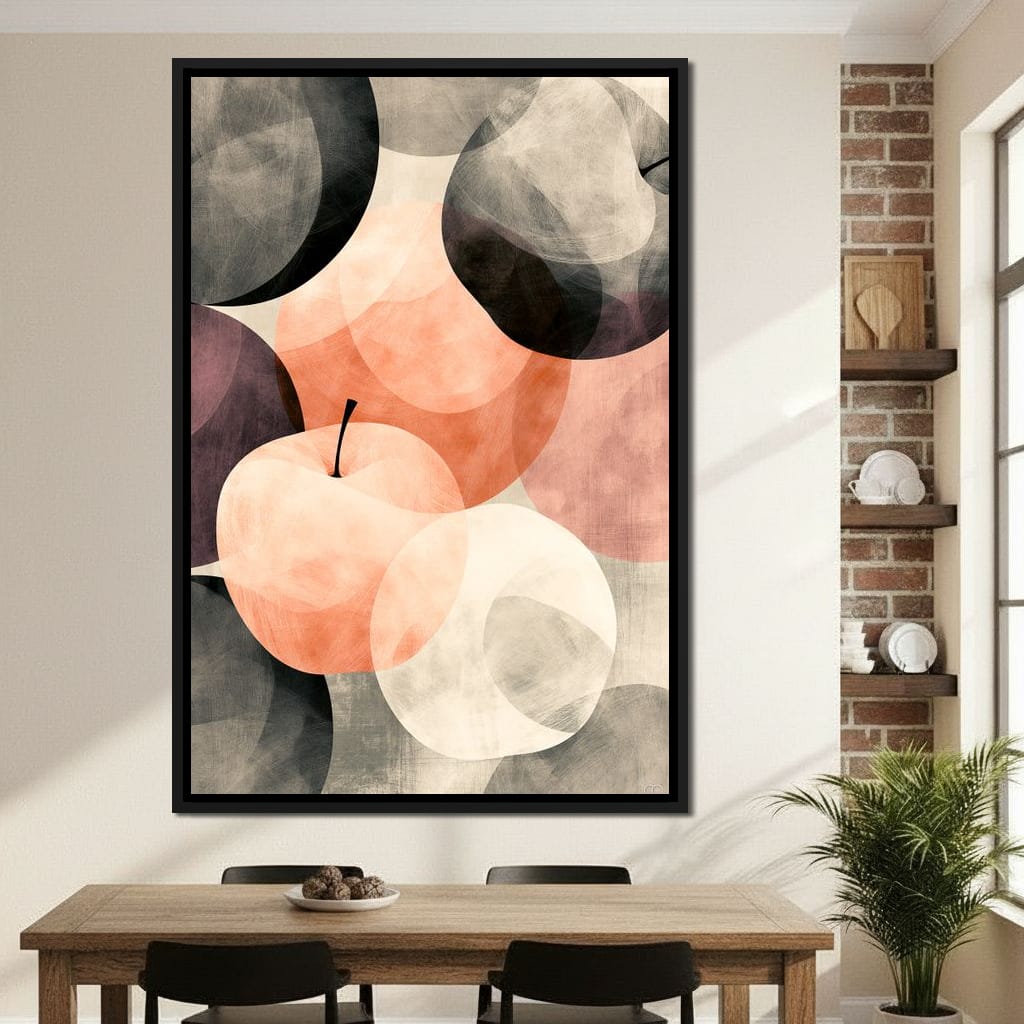 Orchard Shadows at Golden Hour Canvas Wall Art