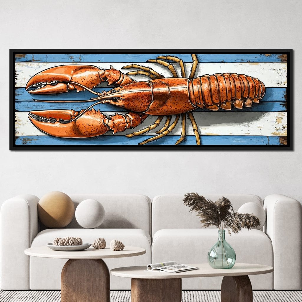 Oceanic Lobster Delight Canvas Wall Art
